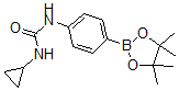 structure of CAS# 874297-79-7, 4-[(Cyclopropylcarbamoyl)Amino]Benzeneboronic Acid Pinacol Ester;1-CYCLOPROPYL-3-[4-(4,4,5,5-TETRAMETHYL-1,3,2-DIOXABOROLAN-2-YL)PHENYL]UREA;4-[(Cyclopropylcarbamoyl)Amino]Benzeneboronic Acid, Pinacol Ester 97%;4-[(Cyclopropylcarbamoyl)Amino]Benzeneboronic Acid, Pinacol Ester