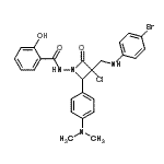 CAS#: 87444-03-9， N-(3-{[(4-Bromophenyl)amino]methyl}-3-chloro-2-[4-(dimethylamino)phenyl]-4-oxo-1-azetidinyl)-2-hydroxybenzamide