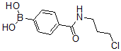 structure of CAS# 874460-03-4, B-[4-[[(3-Chloropropyl)Amino]Carbonyl]Phenyl]-Boronic Acid;4-(3-Chloropropylcarbamoyl)Benzeneboronic Acid 97%;4-(3-CHLOROPROPYLCARBAMOYL)BENZENEBORONIC ACID;4-(3-CHLOROPROPYLCARBAMOYL)PHENYLBORONIC ACID