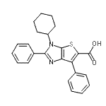 CAS#: 874571-92-3， 3-Cyclohexyl-2,6-diphenyl-3H-thieno[2,3-d]imidazole-5-carboxylic acid