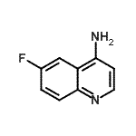 structure of CAS# 874800-60-9, 6-Fluoro-4-quinolinamine;6-fluoro-4-quinolinamine;6-fluoro-4-quinolylamine;6-Fluoroquinolin-2-amine