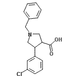 CAS#: 874990-63-3， 1-Benzyl-4-(3-chlorophenyl)-3-pyrrolidinecarboxylic acid
