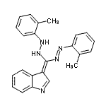 CAS#: 87582-43-2， (3Z)-3-{[(E)-(2-Methylphenyl)diazenyl][2-(2-methylphenyl)hydrazino]methylene}-3H-indole