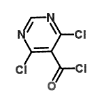 结构式 CAS# 87600-97-3, 4,6-二氯-5-嘧啶羰基氯化物