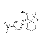 CAS#: 876156-58-0， Methyl (2R,3S)-2-(4-nitrophenyl)-3-(trifluoromethyl)-1,4-oxathiane-3-carboxylate