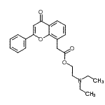 CAS#: 87626-56-0， 2-(Diethylamino)ethyl (4-oxo-2-phenyl-4H-chromen-8-yl)acetate
