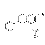 CAS#: 87626-74-2， (6-Methyl-4-oxo-2-phenyl-4H-chromen-8-yl)acetic acid