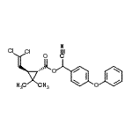 CAS#: 876302-21-5， Cyano(4-phenoxyphenyl)methyl (1S,3R)-3-(2,2-dichlorovinyl)-2,2-dimethylcyclopropanecarboxylate