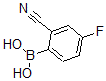 structure of CAS# 876601-43-3, B-(2-Cyano-4-Fluorophenyl)-Boronic Acid