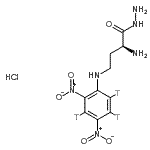 CAS#: 87668-72-2， (2S)-2-Amino-4-{[2,4-dinitro(<sup>3</sup>H<sub>3</sub>)phenyl]amino}butanehydrazide hydrochloride (1:1)