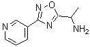结构式 CAS# 876710-85-9, 1-[3-(3-吡啶基)-1,2,4-恶二唑-5-基]乙胺