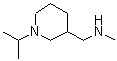 structure of CAS# 876716-01-7, 1-(1-Isopropyl-3-piperidinyl)-N-methylmethanamine;(1-Isopropyl-piperidin-3-ylmethyl)-methyl-amine;[(1-isopropylpiperidin-3-yl)methyl]methylamine;1-(1-isopropylpiperidin-3-yl)-N-methylmethanamine