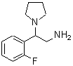 结构式 CAS# 876716-16-4, 2-(2-氟苯基)-2-(1-吡咯烷基)乙胺