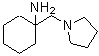 structure of CAS# 876717-44-1, 1-(1-Pyrrolidinylmethyl)cyclohexanamine;1-(pyrrolidin-1-ylmethyl)cyclohexanamine;1-Pyrrolidin-1-ylmethyl-cyclohexylamine;BAS 10153779