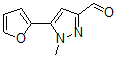 结构式 CAS# 876728-40-4, 5-(2-呋喃基)-1-甲基-1H-吡唑-3-甲醛