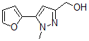 structure of CAS# 876728-41-5, 5-(2-Furanyl)-1-Methyl-1H-Pyrazole-3-Methanol;5-(Fur-2-Yl)-3-(Hydroxymethyl)-1-Methyl-1H-Pyrazole 97%;[5-(2-Furyl)-1-Methyl-1H-Pyrazol-3-Yl]Methanol 97%;[5-(Fur-2-Yl)-1-Methyl-1H-Pyrazol-3-Yl]Methanol