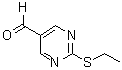 结构式 CAS# 876890-28-7, 2-(乙硫基)-5-嘧啶甲醛