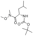 structure of CAS# 87694-50-6, Boc-L-Leucine N,O-Dimethylhydroxamide;(S)-Tert-Butyl (1-((Methoxymethyl)Amino)-4-Methyl-1-Oxopentan-2-Yl)Carbamate;N-(TERT-BUTOXYCARBONYL)-L-LEUCINE N'-METHOXY-N'-METHYLAMIDE;N-(Tert-Butoxycarbonyl)-L-Leucine N'-Methoxy-N'-M