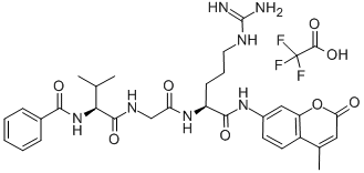 CAS#: 87779-49-5， N-Benzoyl-L-valylglycyl-N-(4-methyl-2-oxo-2H-1-benzopyran-7-yl)-L-Argininamide