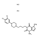 CAS#: 87798-91-2， 1-{4-[4-(3,4-Dichlorophenyl)-1-piperazinyl]butyl}-3,7-dimethyl-3,7-dihydro-1H-purine-2,6-dione dihydrochloride