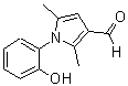 结构式 CAS# 878424-18-1, 1-(2-羟基苯基)-2,5-二甲基-1H-吡咯-3-甲醛