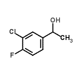structure of CAS# 878572-03-3, 1-(3-Chloro-4-fluorophenyl)ethanol;1-(3-Chloro-4-fluorophenyl)ethan-1-ol?;1-(3-Chloro-4-fluoro-phenyl)ethanol;BENZENEMETHANOL,3-CHLORO-4-FLUORO-A-METHYL-