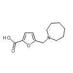 结构式 CAS# 878680-54-7, 5-(1-氮杂环庚基甲基)-2-糠酸