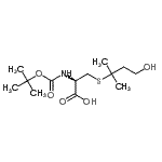 CAS#: 879207-98-4， S-(4-Hydroxy-2-methyl-2-butanyl)-N-{[(2-methyl-2-propanyl)oxy]carbonyl}-L-cysteine