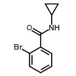 structure of CAS# 88229-18-9, 2-Bromo-N-cyclopropylbenzamide;(2-bromophenyl)-N-cyclopropylcarboxamide;2-bromo-N-cyclopropylbenzamide;MFCD00740168