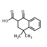 CAS#: 88296-21-3， 4,4-Dimethyl-1-oxo-1,2,3,4-tetrahydro-2-naphthalenecarboxylic acid