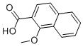 structure of CAS# 883-21-6, 1-Methoxy-2-Naphthoic Acid;1-METHOXY-2-NAPHTHOIC ACID