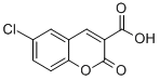 structure of CAS# 883-92-1, 6-Chloro-2-Oxo-2H-Chromene-3-Carboxylic Acid;6-Chloro-2-Oxo-Chromene-3-Carboxylate;6-Chloro-2-Oxo-3-Chromenecarboxylate;6-Chloro-2-Keto-Chromene-3-Carboxylate