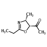 CAS#: 88309-24-4， 1-[(4R,5R)-2-Ethyl-4-methyl-4,5-dihydro-1,3-oxazol-5-yl]ethanone