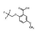 CAS#: 883241-39-2， 5-Methoxy-2-(2,2,2-trifluoroethoxy)benzoic acid