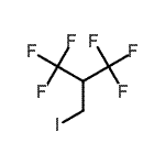 structure of CAS# 883449-40-9, 1,1,1,3,3,3-Hexafluoro-2-(iodomethyl)propane;2-(Iodomethyl)-1,1,1,3,3,3-hexafluoropropane;2-(Iodomethyl)-2H-perfluoropropane;MFCD04038313