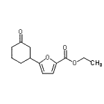 结构式 CAS# 883898-17-7, 乙基5-(3-氧代环己基)-2-糠酸酯