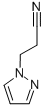 structure of CAS# 88393-88-8, 3-(1H-Pyrazol-1-Yl)Propanenitrile;3-(1H-PYRAZOL-1-YL)PROPANENITRILE