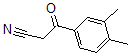 structure of CAS# 884504-20-5, 3,4-Dimethyl-beta-Oxo-Benzenepropanenitrile;3,4-DIMETHYLBENZOYLACETONITRILE