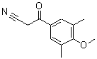 结构式 CAS# 884504-21-6, 3-(4-甲氧基-3,5-二甲基苯基)-3-氧代丙腈