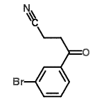 结构式 CAS# 884504-63-6, 4-(3-溴苯基)-4-氧代丁腈