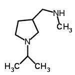 结构式 CAS# 884504-73-8, 1-(1-异丙基-3-吡咯烷基)-N-甲基甲胺