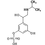 CAS#: 88456-69-3， 3-Hydroxy-5-[1-hydroxy-2-(isopropylamino)ethyl]phenyl hydrogen sulfate