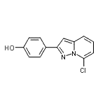 CAS#: 885270-46-2， 4-(7-Chloropyrazolo[1,5-a]pyridin-2-yl)phenol
