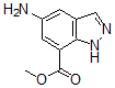 结构式 CAS# 885272-08-2, 5-氨基-1H-吲唑-7-羧酸甲酯