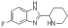 结构式 CAS# 885275-05-8, 5-氟-2-(2-哌啶基)-1H-苯并咪唑