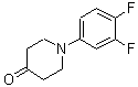 结构式 CAS# 885275-07-0, 1-(3,4-二氟苯基)-4-哌啶酮
