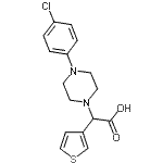 CAS#: 885276-94-8， [4-(4-Chlorophenyl)-1-piperazinyl](3-thienyl)acetic acid
