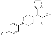 CAS#: 885276-98-2， [4-(4-Chlorophenyl)-1-piperazinyl](2-furyl)acetic acid