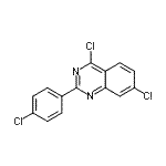 CAS#: 885277-72-5， 4,7-dichloro-2-(4-chlorophenyl)quinazoline