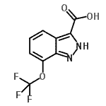 CAS#: 885277-92-9， 7-(Trifluoromethoxy)-2H-indazole-3-carboxylic acid